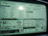 2020 Chevrolet Malibu RS Window Sticker