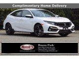 2020 Platinum White Pearl Honda Civic Sport Hatchback #138295856