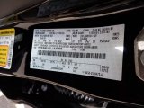 2020 Ranger Color Code for Shadow Black - Color Code: G1