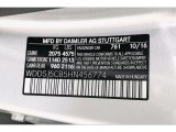 2017 CLA Color Code for Polar Silver Metallic - Color Code: 761