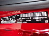 2020 Giulia Color Code for Alfa Rosso (Red) - Color Code: 414