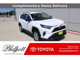 2019 Super White Toyota RAV4 LE #138337066