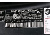 2016 SL Color Code for designo Night Black Magno (Matte) - Color Code: 056