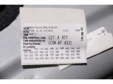 2018 Jetta Color Code for Pure White - Color Code: LC9A