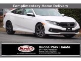 2020 Platinum White Pearl Honda Civic Sport Sedan #138360558