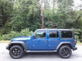 2020 Ocean Blue Metallic Jeep Wrangler Unlimited Altitude 4x4 #138360464