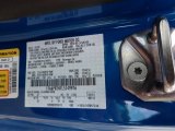 2020 Mustang Color Code for Velocity Blue - Color Code: E7