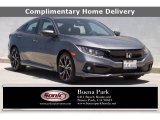 2019 Sonic Gray Pearl Honda Civic Sport Sedan #138390342