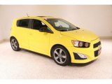 2016 Bright Yellow Chevrolet Sonic RS Hatchback #138404932