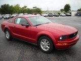 2008 Dark Candy Apple Red Ford Mustang V6 Deluxe Coupe #13823531