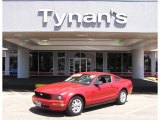 2008 Dark Candy Apple Red Ford Mustang V6 Deluxe Coupe #13818841