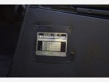 1981 Land Rover Series III 2 Door Info Tag