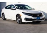 2020 Platinum White Pearl Honda Civic LX Sedan #138460114