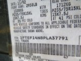 1993 F150 Color Code for Jewel Green Metallic - Color Code: PB