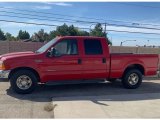 Red Ford F350 Super Duty in 2001
