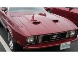 Ruby Red Ford Mustang in 1973