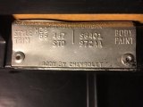 1966 Chevrolet Corvette Sting Ray Convertible Info Tag