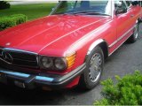 1987 Cabernet Red Metallic Mercedes-Benz SL Class 560 SL Roadster #138485828