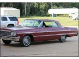 1964 Ember Red Chevrolet Impala Coupe #138489580