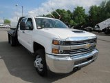 2018 Chevrolet Silverado 3500HD Work Truck Crew Cab 4x4 Chassis Front 3/4 View