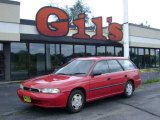 1997 Rio Red Subaru Legacy L Wagon Right Hand Drive #13819427