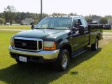 2000 Woodland Green Metallic Ford F350 Super Duty XLT SuperCab 4x4 Chassis Utility Truck #138485717