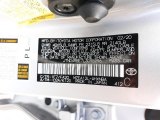 2020 Corolla Hatchback Color Code for Classic Silver Metallic - Color Code: 1F7