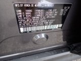 2020 HR-V Color Code for Modern Steel Metallic - Color Code: NH797M