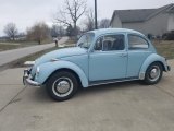 1968 Baby Blue Volkswagen Beetle Coupe #138485663