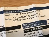 1997 SL Color Code for Imperial Red - Color Code: 582