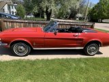Red Ford Mustang in 1967