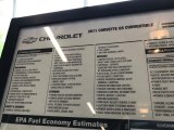 2011 Chevrolet Corvette Grand Sport Convertible Window Sticker