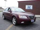 2009 Dark Cherry Red Hyundai Sonata SE V6 #13819910