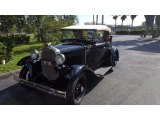 1931 Black Ford Model A Rumble Seat Roadster #138486192
