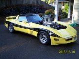 1977 Yellow Chevrolet Corvette Custom Coupe #138486129