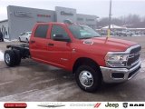 2019 Flame Red Ram 3500 Tradesman Crew Cab 4x4 Chassis #138488583