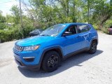 2020 Laser Blue Pearl Jeep Compass Sport #138488095
