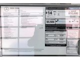 2020 Mercedes-Benz G 550 Window Sticker