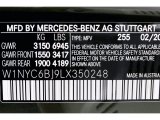 2020 G Color Code for designo Olive Metallic - Color Code: 255