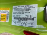 2020 Mustang Color Code for Grabber Lime - Color Code: F9