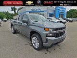 2020 Satin Steel Metallic Chevrolet Silverado 1500 Custom Double Cab 4x4 #138801526