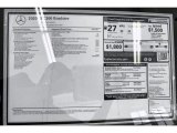 2020 Mercedes-Benz SLC 300 Roadster Window Sticker