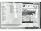 2020 Mercedes-Benz SL 550 Roadster Window Sticker