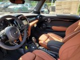 2021 Mini Convertible Cooper S Chesterfield Malt Brown Interior