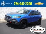 2017 Hydro Blue Pearl Jeep Cherokee Trailhawk 4x4 #138801408