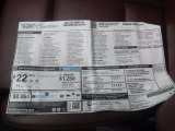 2016 Cadillac CTS 3.6 Performace AWD Sedan Window Sticker