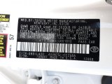 2020 Camry Color Code for Platinum White Pearl - Color Code: 089