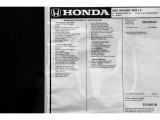 2021 Honda Insight LX Window Sticker