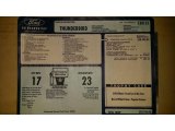 2002 Ford Thunderbird Deluxe Roadster Window Sticker