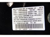 2020 CR-V Color Code for Crystal Black Pearl - Color Code: NH731P